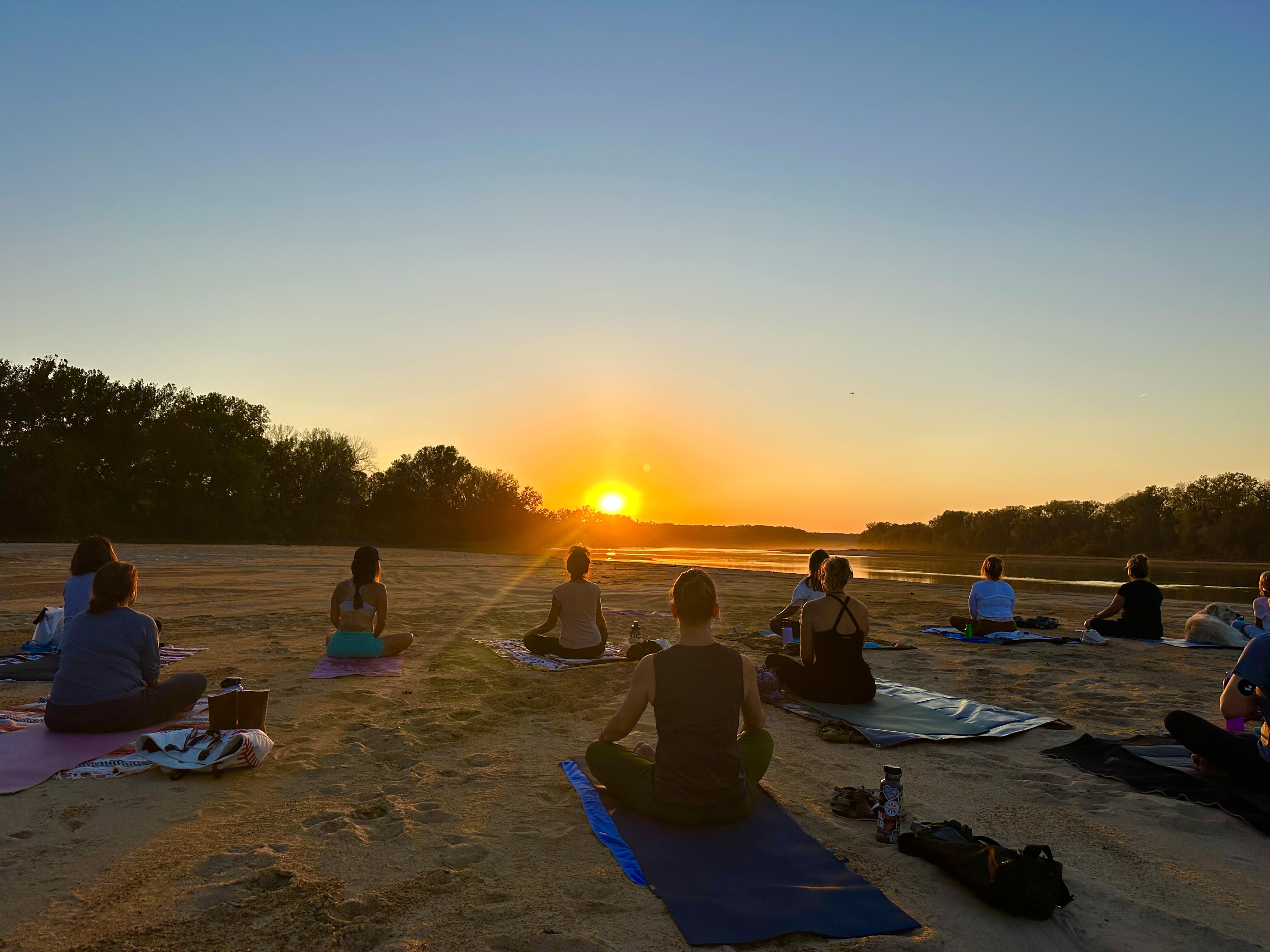 Yoga practice with Mary Kirkendoll